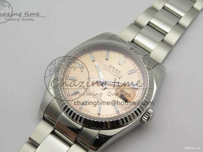 1217 DateJust 36mm SS 116234 ARF 1:1 Best Edition Pink Dial Stick Markers On 904L SS Oyster Bracelet SA MultiPurpose 3568